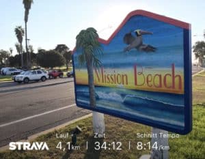 Lauf-Geh-Intervalle am Mission Beach